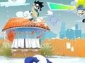 Igra Naruto playing snowballs