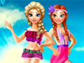 Igra Elsa And Anna Summer Vacation