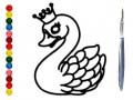 Igra Back To School: Swan Coloring Book