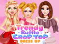 Igra Trendy Ruffle Crop Top Dress Up