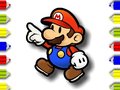 Igra Back To School  Mario Coloring