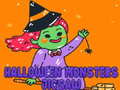 Igra Halloween Monsters Jigsaw