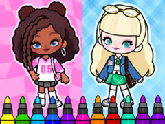 Igra Coloring Book: Aha World Sporty Girl