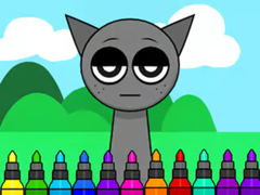 Igra Coloring Book: Sprunki Incredibox Gray