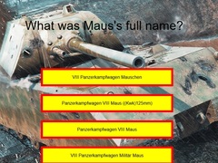 Igra Tank Quiz: Maus