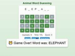 Igra Animal Word Guessing Game