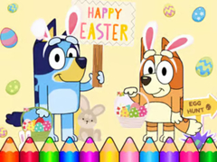 Igra Coloring Book: Bluey Happy Easter