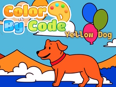 Igra Color By Code: Yellow Dog