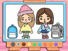 Igra Coloring Book: Toca Boca Back To School