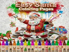 Igra Easy Santa Coloring Pages