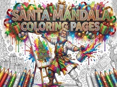 Igra Santa Mandala Coloring Pages