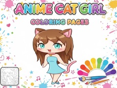 Igra Anime Cat Girl Coloring Pages