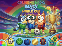 Igra Coloring Book: Bluey World Cup