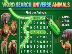 Igra Word Search Universe Animals