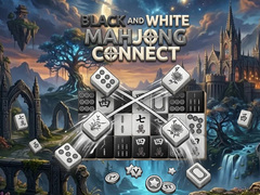 Igra Black and White Mahjong Connect